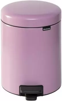 Brabantia NewIcon Treteimer 5L, Kunststoffeinsatz, Lilac Pink (255281)
