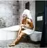 Relaxdays Kosmetikeimer 5L, weiß