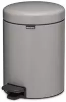 BRABANTIA 252204, Brabantia NewIcon Treteimer, 5L - Soft Grey Tretm&uuml;lleimer