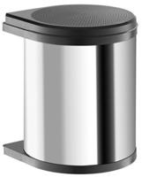 Hailo Einbaum&uuml;lleimer Mono - Abfalleimer 15 Liter mit Deckel, Metall/Kunststoff