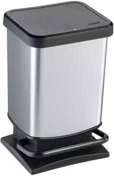 Rotho Paso Treteimer (20 L) metallic silber