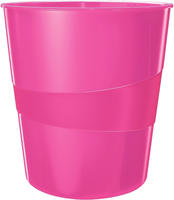 LEITZ 52781023, LEITZ WOW Duo Colour Papierkorb 15,0 l pink