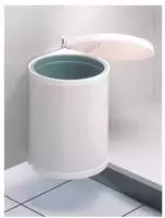 Hailo Einbaum&uuml;lleimer "Compact-Box M" 1 Beh&auml;lter 15 Liter, Stahlblech wei&szlig;,