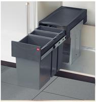 So-tech - Abfallsammler Terzett 15 L/7 L/7 L Dunkelgrau Hailo 3666191