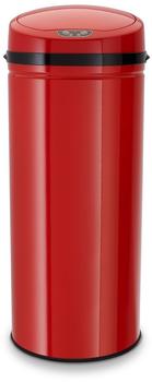 Echtwerk Edelstahl-Abfalleimer mit Sensor rot (42 L)