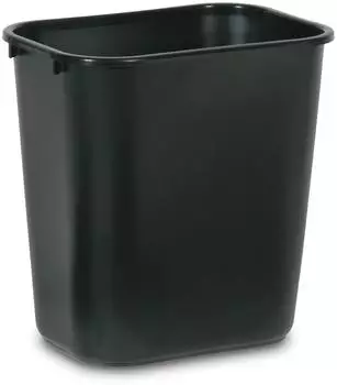Rubbermaid Rechteckiger Papierkorb 26,6 L schwarz