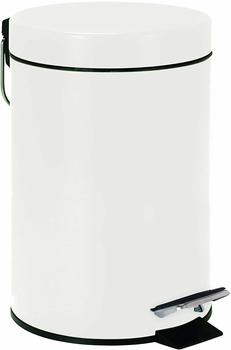 Wenko Kosmetik Treteimer matt weiß (3 L)