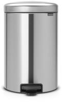 Brabantia 55114021, Treteimer Brabantia Tret-M&uuml;lleimer Matt Steel 20 L mit
