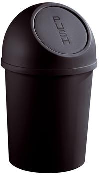 Helit Push-Abfallbehälter 6L schwarz