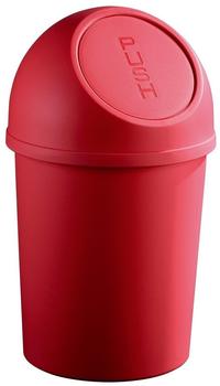 Helit Push-Abfallbehälter 13L rot