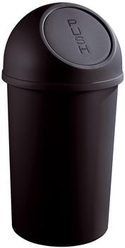 Helit Push-Abfallbehälter 25L schwarz