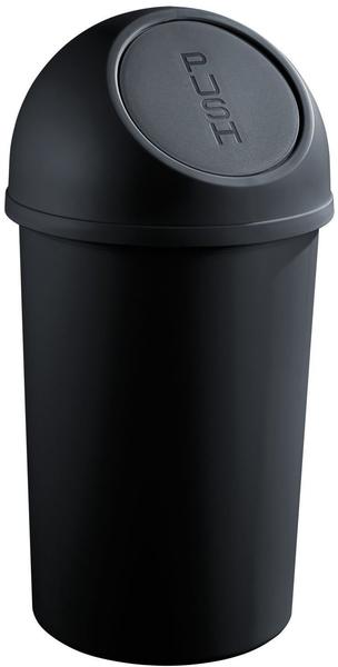 Helit Push-Abfallbehälter 45L schwarz