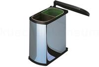 Hailo 228802, Hailo Abfallsammler 3416101 (16 l) (228802) Silber/Schwarz