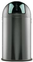 WESCO Abfalleimer Pushboy 50l | Treteimer | Stahlblech & Edelstahl | geruchsdicht 