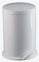 Wesco M&uuml;lleimer 116 Alpha, wei&szlig;, aus Metall, 13 Liter