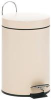 Kela M&uuml;lleimer Monaco, 20900, beige, Kosmetikeimer aus Metall, 3 Liter