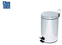Alco Tretabfalleimer 12l Nirosta vern. Stahlblech mit Kunststoff