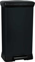 Curver - Deco Bin 50l Pedal-abfalleimer, 39 X 29 X 73 Cm, Schwarz (187178)