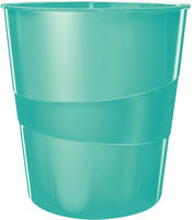 LEITZ 5278 Papierkorb 15,0 l eisblau metallic, 1 St.