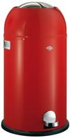 Wesco M&uuml;lleimer Kickmaster, rot, aus Metall, 33 Liter