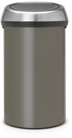 Brabantia 402463, Brabantia Touch Bin 60 Liter Platinum