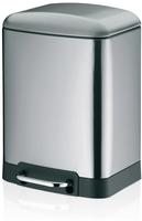Kela M&uuml;lleimer Davino, 22998, silber, Kosmetikeimer aus Metall, 6 Liter