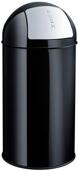 Helit Metall-Abfallbehälter 50 L schwarz