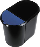 helit H7360334 Sicherheits-Papierkorb, Kunststoff, 24 L Lichtgrau
