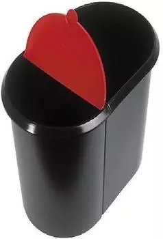 Helit Duo Papierkorb 29 L 61039 rot