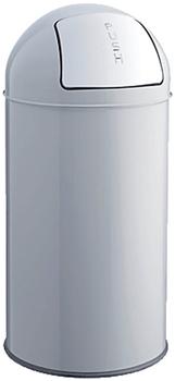 Helit Metall-Abfallbehälter 30 L silber