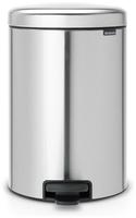 Brabantia 55111907, Treteimer Brabantia Tret-M&uuml;lleimer matt stahl 20 L mit