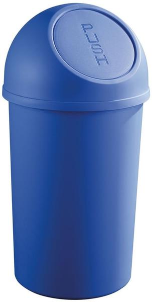 Helit Push-Abfallbehälter 45L blau