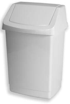 Curver Abfallbehälter mit Schwingdeckel (25 L) luna-weiß