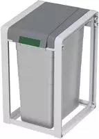 Hailo ProfiLine &Ouml;ko XL, Basiseinheit M&uuml;lleimer 38,0 l signalgrau, 1 St.