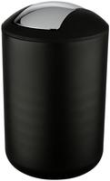 Wenko Schwingdeckeleimer "Brasil" in Schwarz - 6,5 l