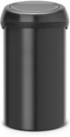 Brabantia 55402562, M&uuml;lleimer Brabantia Touch Bin rund 60 L matt schwarz ohne
