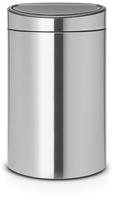 Brabantia - 100680 -touch Bin New Recycle 10 + 23 Liter, Acier Mat