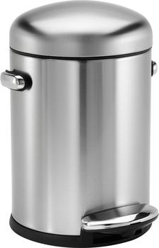 Simplehuman Retro Mülleimer 4,5 L Edelstahl