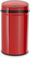 ECHTWERK M&uuml;lleimer "INOX RED" 1 Beh&auml;lter Infrarot-Sensor, Korpus aus Edelstahl,