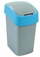 CURVER Abfallbeh&auml;lter Flip B, 25 L, Silber/blau