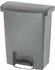 Rubbermaid Slim Jim Step On Kunststoff 30 L grau