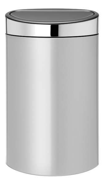 Brabantia Touch Bin New 40 Liter metallic grey