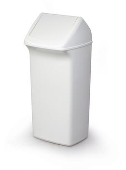 DURABLE Durabin Flip 40 Abfallbehälter weiß/weiß