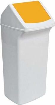 DURABLE Durabin Flip 40 Abfallbehälter weiß/gelb
