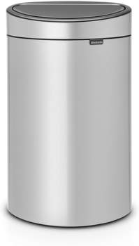 Brabantia Touch Bin New 40 Liter metallic grey