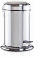 M&ouml;ve Kosmetikeimer "Treteimer Push" 3 Liter, silberfarben