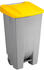 Sunware Basic Tretabfalleimer mit Rollen 120 L grau/gelb (H2405518)
