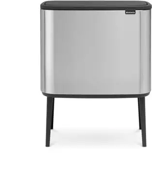 Brabantia Bo Touch Bin 3 x 11 L Matt Steel