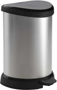 Curver Metallics mit Pedal (20 L) silber