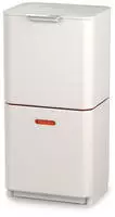 JosephJoseph M&uuml;lleimer Totem Max 60 L, stein, aus Edelstahl, 2 x 30 Liter und 1 x 3